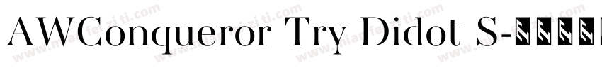 AWConqueror Try Didot S字体转换
